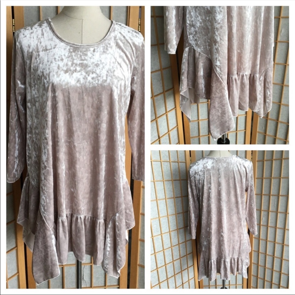 Pebble & Stone Tunic Top SZ L